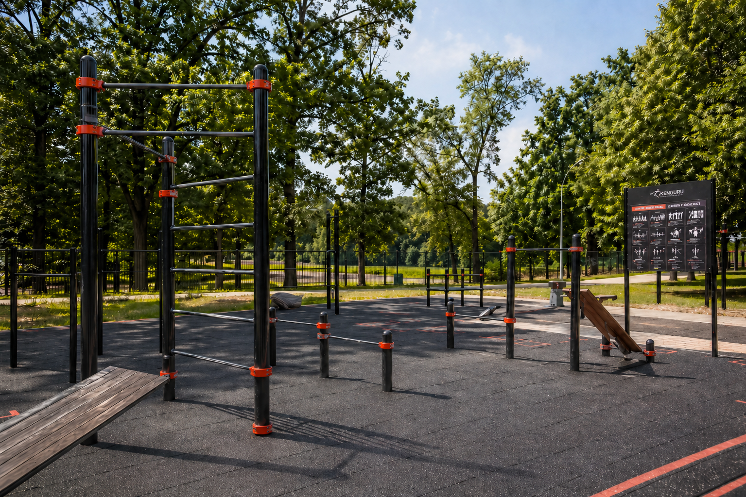 New York (Williamsburg) - Barstarzz Exercise Station -  Mc Carren Park calisthenic park (no image available)